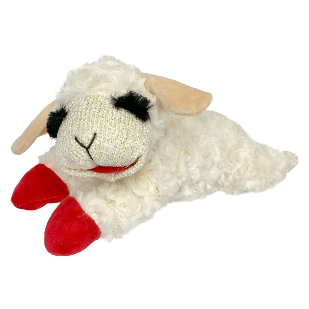 Mini Lamb Chop Plush Squeak Pet Toy Classic Retro Fun for Dogs